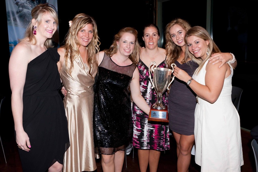 Nicole Souter (L) and crew - Female Sailor of the Year &copy;  Andrea Francolini Photography http://www.afrancolini.com/